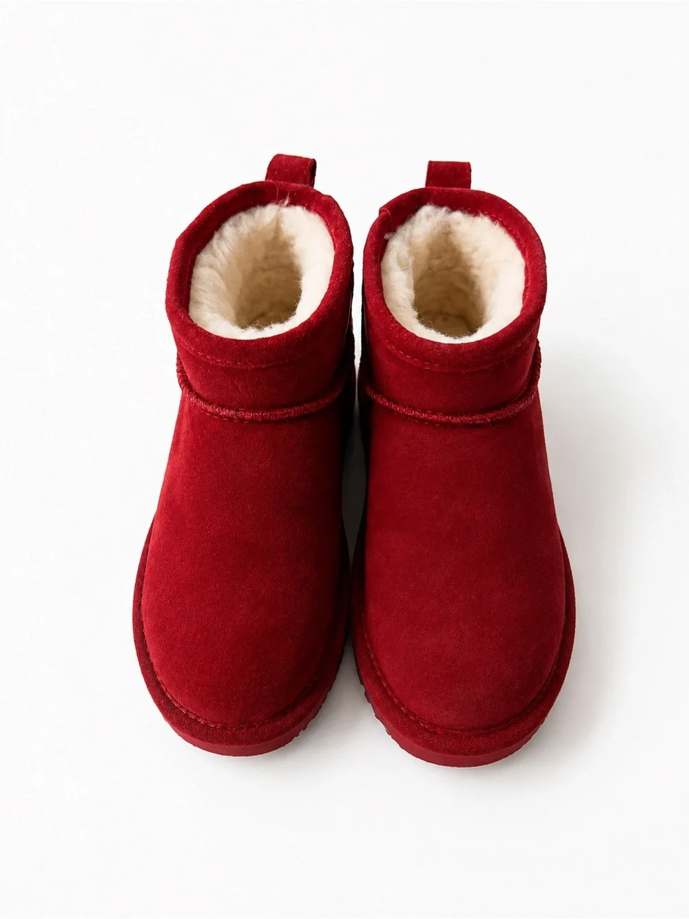 BearPaw Red Plush-Lined Winter Boots